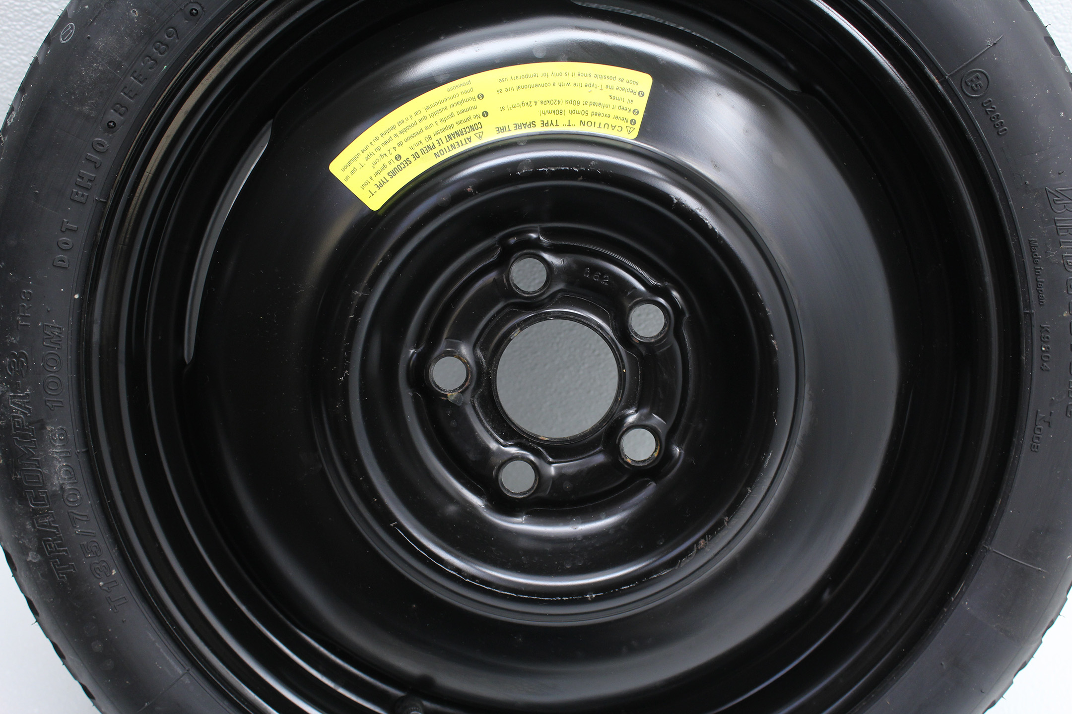 19982001 SUBARU IMPREZA 2.5 RS GC8 SPARE TIRE RIM DONUT 5X100