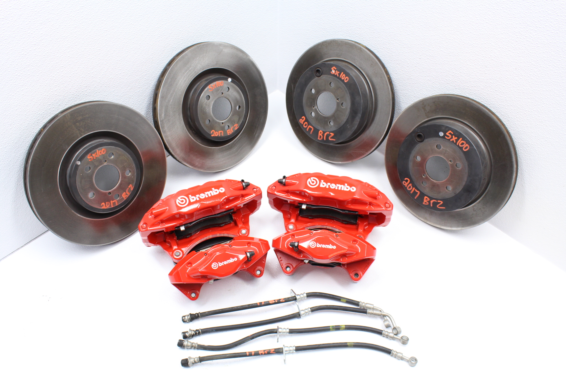 17 2017 Subaru Brz Limited Sports Tech Front Rear Brembo Brake 17 2017 Subaru Brz Limited Sports Tech Front Rear Brembo Brake Calipers Oem