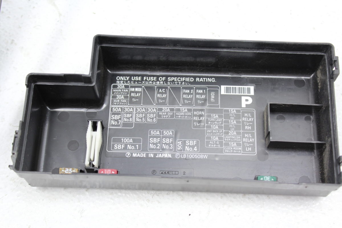 2004 Subaru Xt Fuse Box